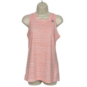 Reebok Athletic Tank Top Orange White Small